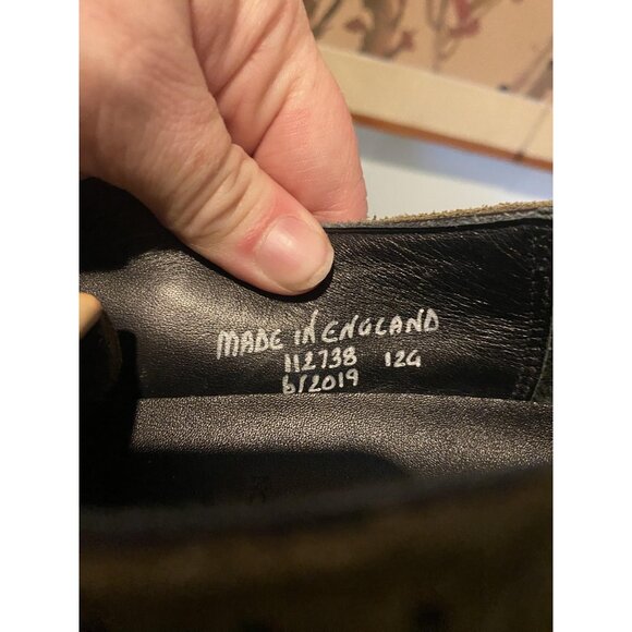 Grenson Olive Suede Oxfords - Picture 5 of 5